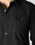 SOLID SINGLE POCKET MENS SHIRT